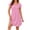 ZA-Red-ladies pajamas sleepwear, variant on Frostluinai Women's Nightgown Short Sleeve Nightshirt Crewneck Sleep Shirt Comfortable Mini Pajama Dress Solid Casual Home Sleep Dress S-XXL