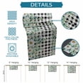 thumbnail image 6 of Green Eucalyptus Leaves Table Runner - 36 Inch Long Summer Botanical Daisy Black Plaid Cotton and Linen Blended Dress Scarves Farmhouse Table Runner for Kitchen Dining, Coffee Table, 13" x 36", 6 of 8