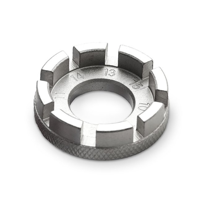 Soidarity Llave de radios de bicicleta Herramienta de reparación de llave de rueda antideslizante galvanizada Ciclismo Soidarity OD021890-00