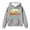 Grey, variant on Toddler Girls Oversized Hoodies Horse Print With Pocket Pullover Long Sleeve Kids Casual Plain Sweatshirts With Pocket Size 4-5T