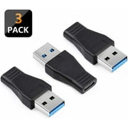 Electop USB 3.0 to USB C Adapter (3 Pack), USB 3.1 Type C Female to USB 3.0 A Male Adapter Converter Support 5Gbps /