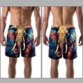 thumbnail image 3 of luoweisi Men's Beach Shorts Quick Dry Swim Trunks with Mesh Lining Elephant L, 3 of 5