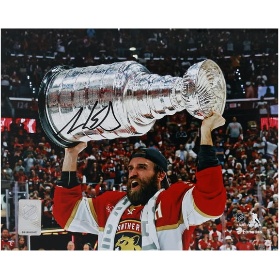Aaron Ekblad Florida Panthers Autographed 2024 Stanley Cup Champions 8" x 10" Raising Cup Photograph - Fanatics Authentic Certified