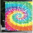 thumbnail image 4 of Ambesonne Rainbow Shower Curtain, Rainbow Tie Dye Effect, 69"Wx70"L, Multicolor, 4 of 5