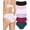 6Pack G, variant on FINETOO Cotton Underwear for Women Lace Hipster Panties Soft Breathable Cheeky Bikini Ladies 6 Pack