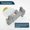 thumbnail image 5 of Unique Bargains Brake Master Cylinder for Nissan Maxima 1994-2003 Durable No.4601041U10 Engine Compartment Hydraulic Master Cylinder Silver Tone,White 1 Pcs, 5 of 7