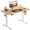 Oak, variant on CONCETTA 55x24 Inch Electric Standing Desk, Ergonomic Rising Modern Lift Motorized Gaming Desktop Workstation for Work Home Office, Height Adjustable, Black