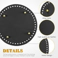 thumbnail image 3 of Sekonow 4Pcs Round Large Size Purse Bottoms for Crocheting, with Holes for DIY Bag shaper, Leather Purse Making Supplies, Crochet Basket Bottoms for Crochet Base, 3 of 7