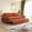 Orange, variant on 73.2 Inch Queen Size Pull-Out 3-in-1 Convertible Sleeper Sofa Bed with Two Soft Pillows,Multifunctional Corduroy Double Sofa Bed for Living Room,Bedroom and More,Grey