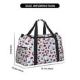 thumbnail image 3 of Balery Flowers and Lady Bugs Bolsa de Gimnasio para Mujeres, Bolsa de Viaje con Bolsillo Húmedo, Bolsa de Fin de Semana para Mujeres, Bolsa de Viaje Resistente al Agua, 3 of 7