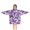 Purple Butterfly Pattern, variant on White Purple Butterfly Flower Pattern Blanket Hoodies for Kids 6-13YR Oversize Wearable Blanket Hoodies for Boys Girls Teens