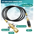 thumbnail image 3 of Soda Machine CO2 Adapter，Soda Machine CO2 Refill Quick Connect Adapter with Gauge and Bleed Valve，Soda Maker Part with CGA320 to TR21-4 Soda Machine Compatible for Fizze, One Touch, Jet, 3 of 6
