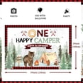 thumbnail image 2 of One Happy Camper Background Boy 1st Birthday Party Decoration Forest Adventure One Birthday Decoration Photo Banner, 2 of 6