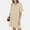 Khaki, variant on Women's V Neck Casual Dress Soft Comfortable Pullover Button Down Stylish Everyday Wear Flowy Lightweight Breathable Fabric
