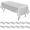 Silver, variant on 12 Pack White Satin Tablecloth, 57 x 108 Inch Silky Satin Table Cloth, Rectangle Bright Silk Tablecloth Smooth Fabric Table Covers Overlay Silky Table Decoration for Wedding Party Banquet Birthday