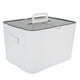 thumbnail image 2 of Caja de almacenamiento grande de doble capa para oficina, compartimento de plástico blanco, a prueba de polvo, botiquín, 2 of 14