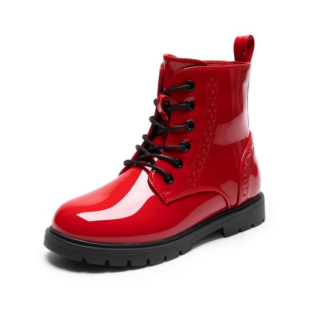 Botas DREAM PAIRS KBO211 para Niños Combat Tobillo Rojo Talla 9