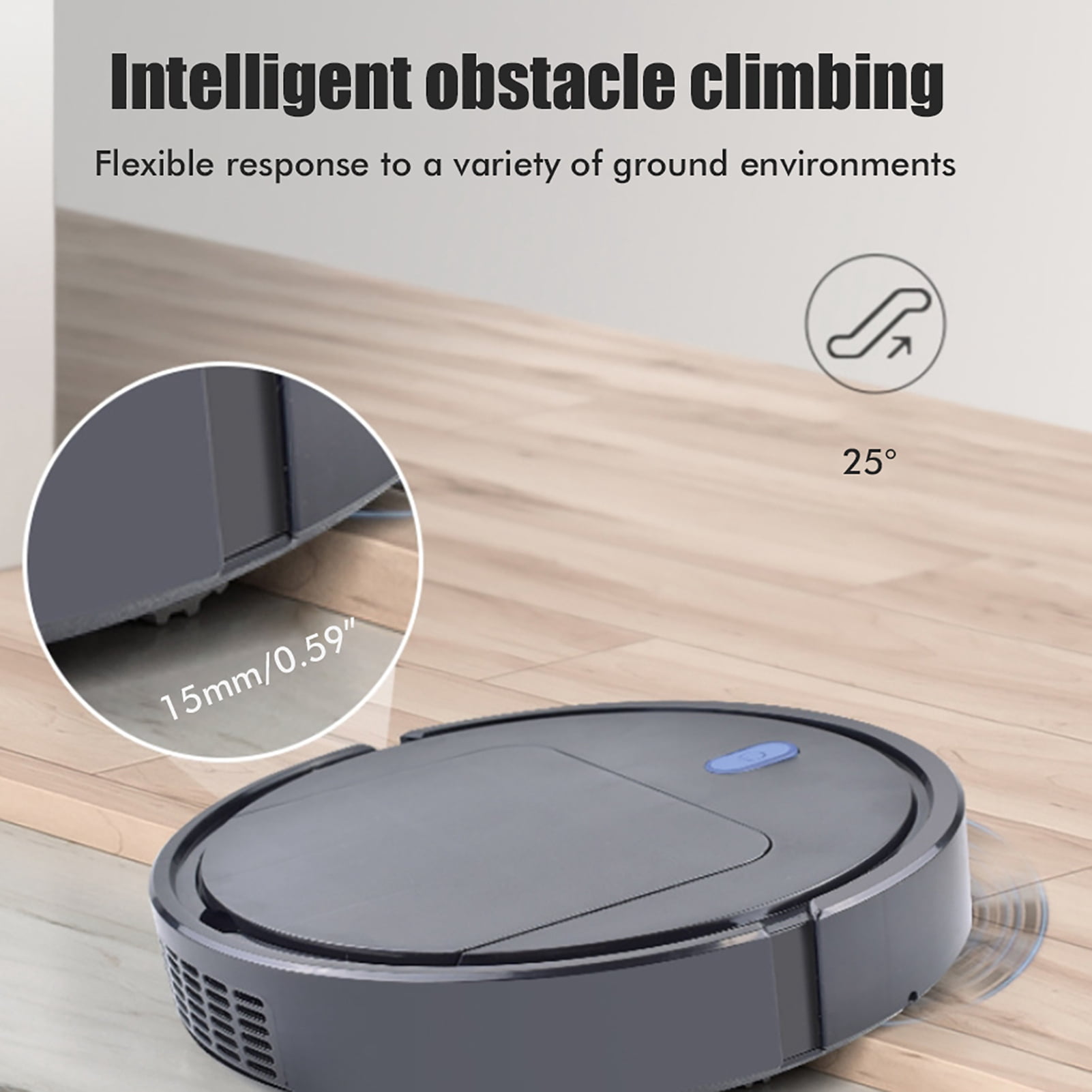 Automatic Home Floor Cleaning Machine for Pet Hair and Dust 3-in-1 Smart Robotic Vacuum Cleaner