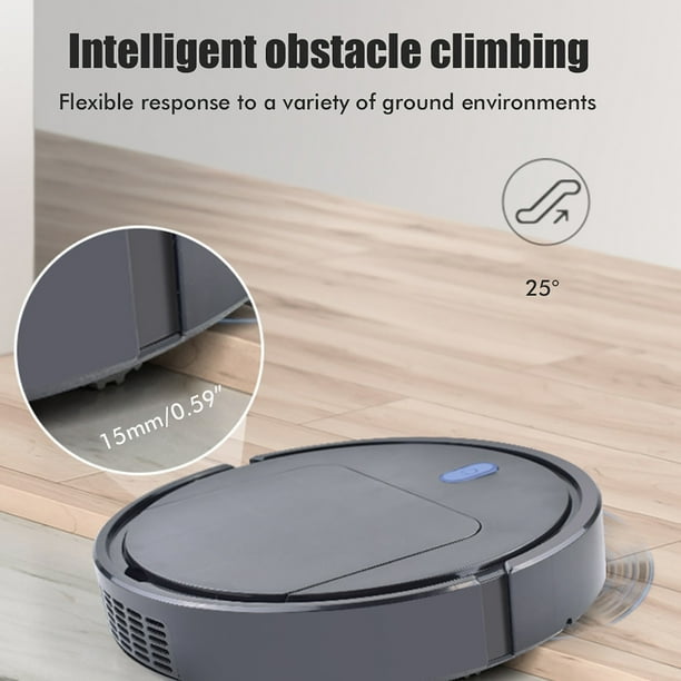 Robot limpiador robótico inteligente Sensor inteligente de transición de pie 3 en 1 aspiradora segura automática para pisos de madera para el hogar ANGGREK Otros