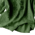 thumbnail image 4 of Plcasen Women's Casual Floral Embroidered V Neck Boho 3/4 Sleeve Shirts Loose Summer Blouses Tops Fashion Clothes 2026, 4 of 4