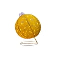 thumbnail image 4 of Esfera Gigante  Navideña Dorada De Tela Cn Luces Led 77cm Base Metal, 4 of 5