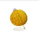 thumbnail image 4 of Esfera Gigante  Navideña Dorada De Tela Cn Luces Led 77cm Base Metal, 4 of 5