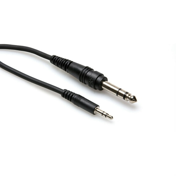 Hosa Technology Stereo Mini Male to Stereo 1/4" Male Cable, 5'