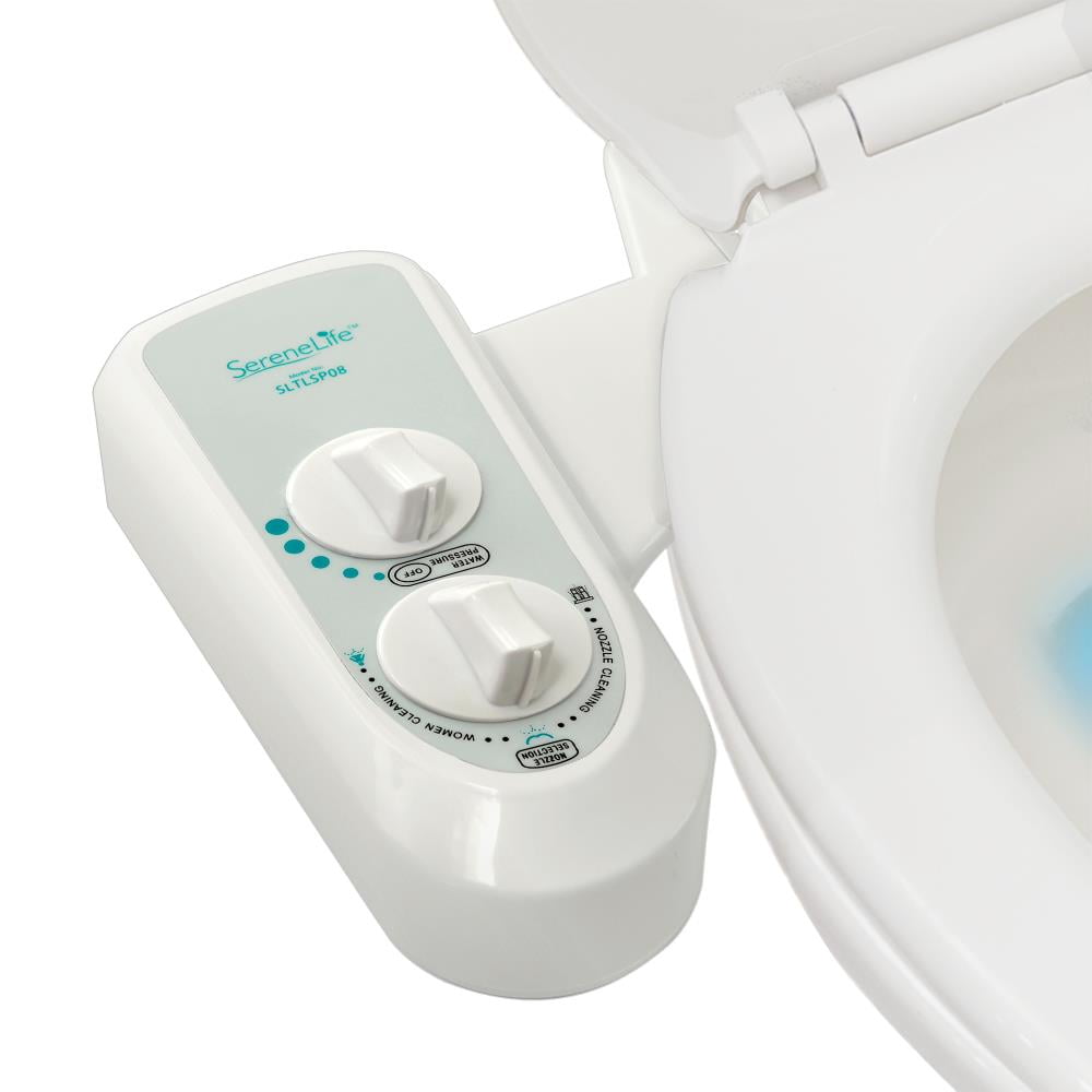 SereneLife SLTLSP08 Bathroom Bidet Attachment Toilet Seat Water