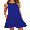 thumbnail image 1 of Plus Size Swing Mini Robes d'Été Plage une Ligne Robe de Soleil, 1 of 2