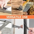 thumbnail image 6 of ABCISI Trim Puller Tool for Baseboard, 2025 Upgrade Stainless Steel Pry Bar Scraper,  Multifunctional Nail Puller Small Flat Pry Bar for Pulling, Prying, Scraping (silver), 6 of 6