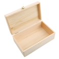 thumbnail image 5 of Caja de almacenamiento de madera rectangular JM Caja de regalo de madera maciza con tapa abatible 1 unidad, 5 of 5