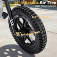 thumbnail image 4 of East doll 36V Electric Dirt Bike for Kids, 13 mph High-Speed Electric Bicycle Ride on Dirt Bike for Kids Aged 5+, 500W Peak Brushless Motor, 14" Pneumatic Tire, Max Load 143 lbs, Blue, 4 of 8