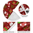 thumbnail image 2 of SKYSONIC Christmas Christmas Tree Skirt Home Decoration Large Round Christmas Tree Skirt for Holiday Party Home Christmas Day Ornaments 35.4 Inch, 2 of 6