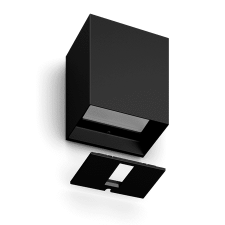 Philips - Hue Resonate Outdoor Wall Light - White and Color Ambiance