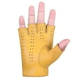 thumbnail image 3 of Genuine Leather Half Finger Driving Gloves With Knuckle Holes For Men, 3 of 5