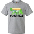 thumbnail image 3 of Inktastic Montana Lake and Trees in Bear Silhouette Youth T-Shirt, 3 of 5