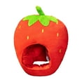 thumbnail image 1 of Chapeau de Fraise Drôle Costume Chapeau Décoratif Dessin Animé Confortable Adorable Coiffe, 1 of 9