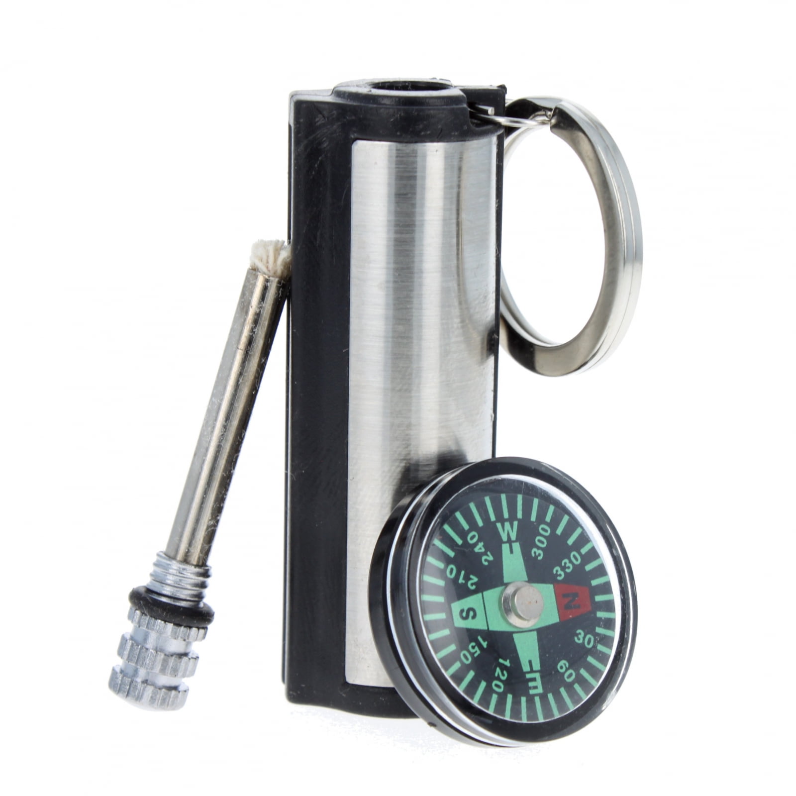 survival,fire steel,striker Special low price whistle and emergency compass 