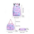 thumbnail image 2 of 3Pcs Cute Backpack Backpacks Colorful BookBag Set School Backpack with Lunch Box & Pouch 2026 Back to School (01_Purple,One Size), 2 of 2