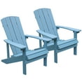 thumbnail image 3 of Cozyhom Outdoor Big Easy Adirondack Chair, Adirondack Patio Chairs, Wooden Adirondack Chair, Lake Blue, 3 of 13