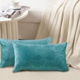 thumbnail image 3 of Home Soft Things Ikat Velvet 2 Piece Throw Pillow Cover Set - Storm Blue - 14" x 26", 3 of 7