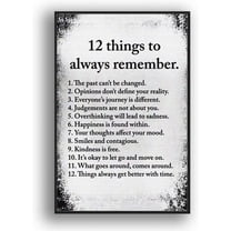 IDEA4WALL Framed Canvas Wall Art for Living Room, Bedroom Beautiful Quotes Canvas Prints for Modern Home Decoration Ready to Hang