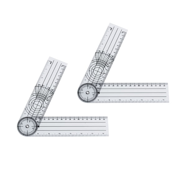 PatungKu Pack of 2 High Precisions 360 Degree Protractor Featuring Large Clear Scale for Engineers and Handcraft Enthusiasts