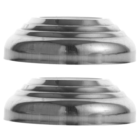 2 Pcs Ball Base Metal Bracket Garden Gazing Globe Stand Stainless Steel