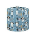thumbnail image 2 of Xoenoiee Blue Cactus Alpaca Pattern Pressure Cooker Cover for 3 qt Instant Pot, Kitchen Appliance Dust Cover with Pockets for Rice Cooker Air Fryer Slow Cooker, 2 of 6