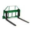 Titan Attachments 46" Fork Frame Attachment, 42" Fork Blades, Rate 4,500 LB, Fits John Deere Loaders