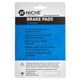thumbnail image 3 of Niche Ceramic Front Rear Brake Pad Set for Polaris Sportsman 450 ATV 519-KPA2327D, 3 of 7