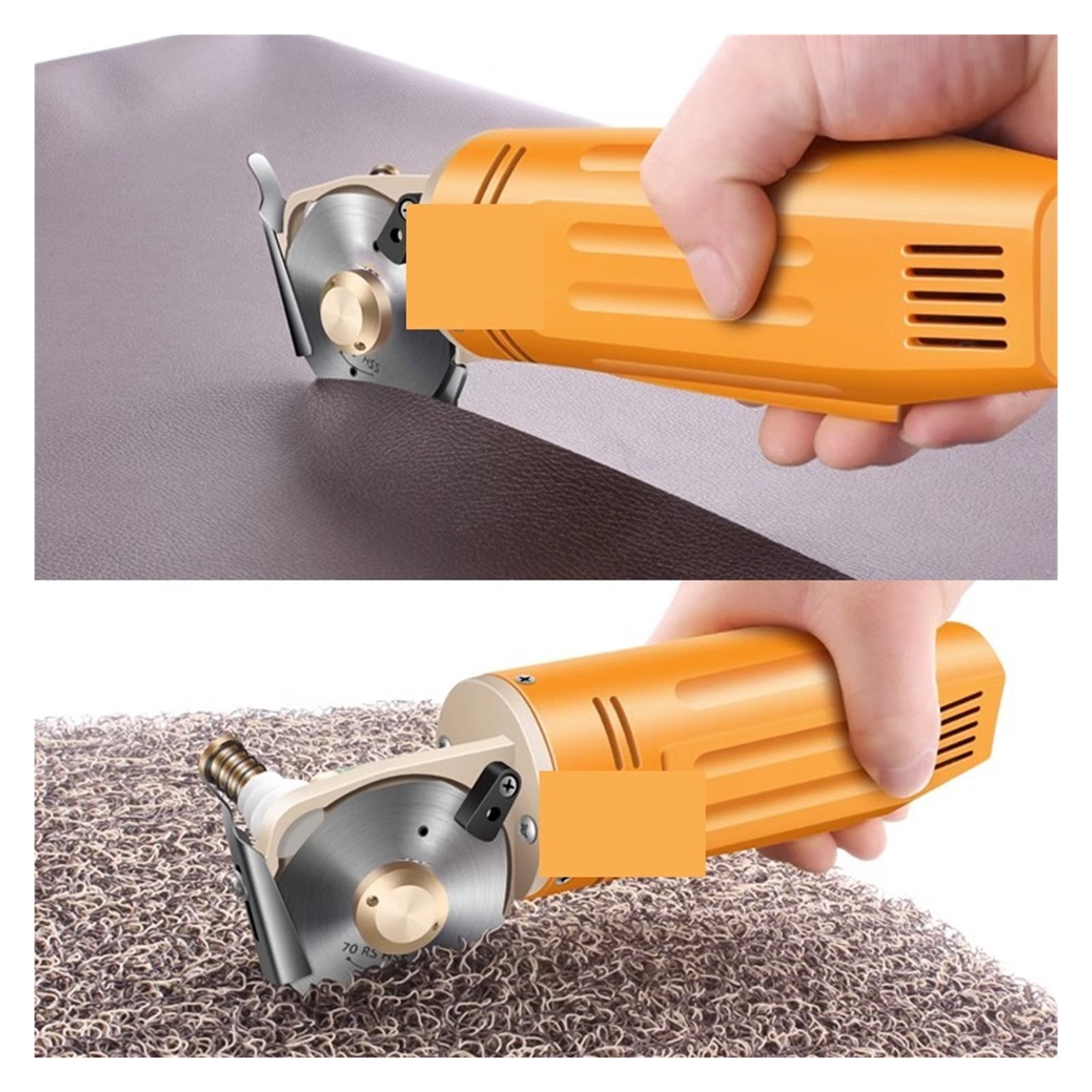 Electric Fabric Scissors Rotary Blade Fabric Tool Leather Fabric Electric Cutter Kit Cutting Saw Tool ,Easy to Use