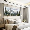 thumbnail image 2 of Green Mountain Forest Wall Art Set - 16"x24"x3 Piece Modern Landscape Painting Canvas Art Prints for Living Room Bedroom Office Home Decor Ready to Hang, 2 of 7