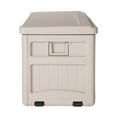 thumbnail image 4 of Suncast 73-Gallon Resin Outdoor Storage Deck Box with Seat for Patio, Taupe, 46 x 25.5 x 23.75 in., 4 of 9